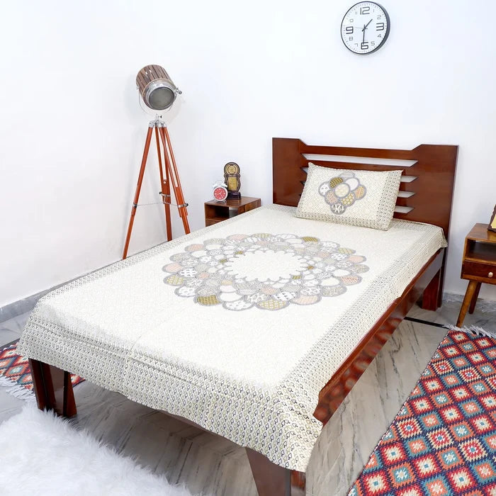 100% Pure Cotton Bed Sheet | Sana