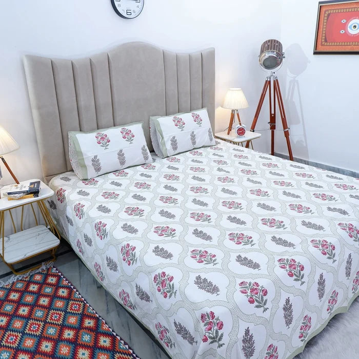 100% Pure Cotton Bed Sheet | Sonam
