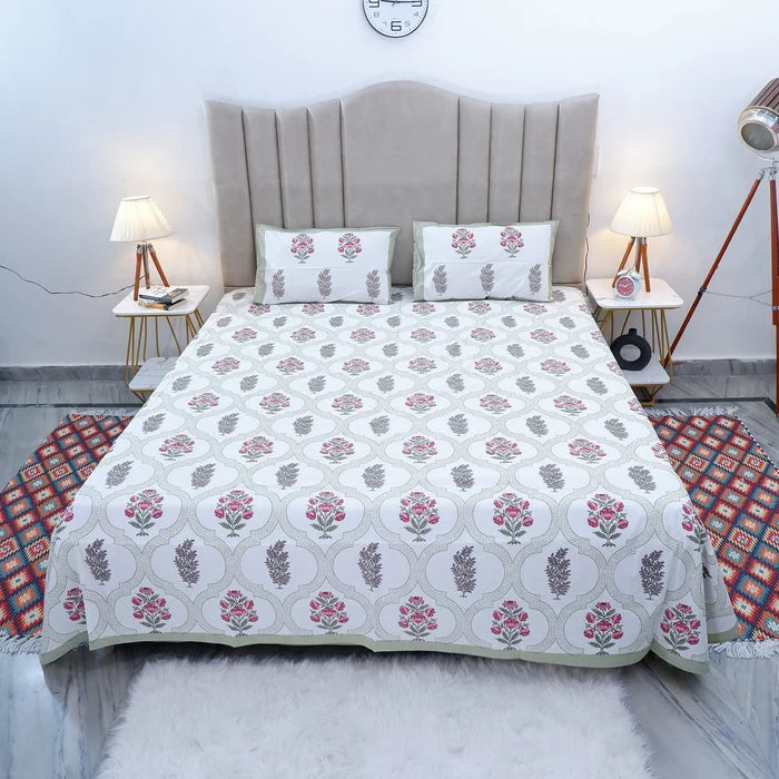 100% Pure Cotton Bed Sheet | Sonam