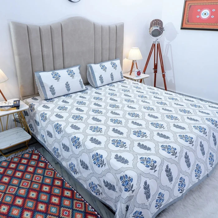 100% Pure Cotton Bed Sheet | Tania