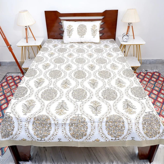 100% Pure Cotton Bed Sheet | Yami