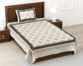 100% Pure Cotton | Single Bed | Bed Sheet - Aarohi