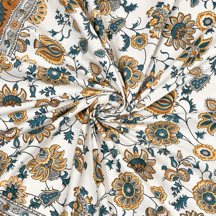 100% Pure Cotton | Single Bed | Bed Sheet - Ananya