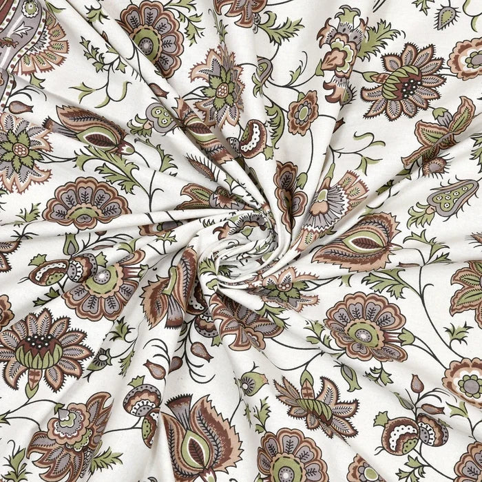 100% Pure Cotton | Single Bed | Bed Sheet - Kavya