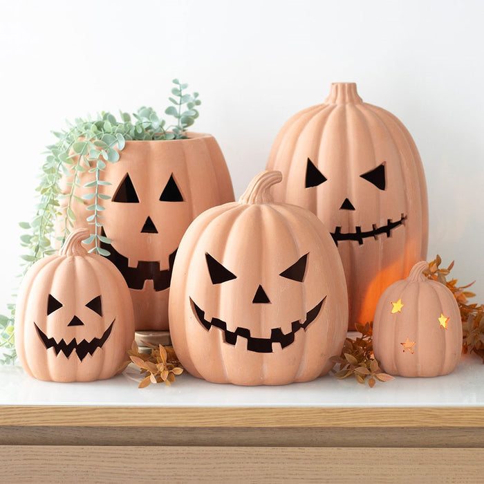 12.5cm Terracotta Pumpkin Ornament