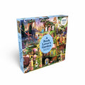 A Book Lover's Garden | 1,000 Piece Jigsaw Puzzle by Laurence King Publishing features a vibrant garden scene with people, plants, and books—an ideal gift for book lovers.