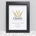 A4 picture frame options in black, showcasing 21 x 29.7 cm size for photos and artwork.