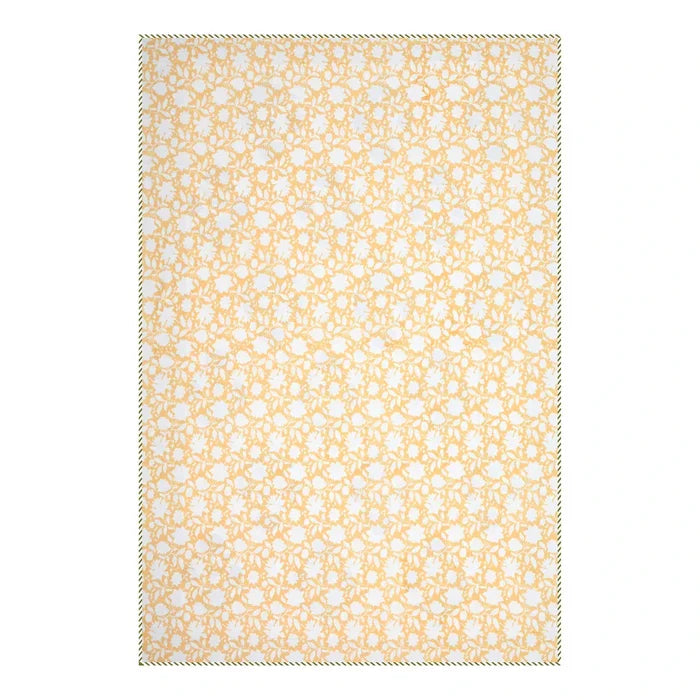 All Season Jaipuri Blanket | 100% Cotton | Block Print | Single Bed – Mughal Floral Buta (63X90 Inches)