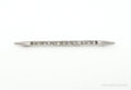 Antique Victorian Rhinestone Sterling Silver Brooch Pin Bar