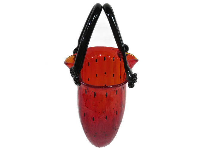 Art Glass Purse Vase