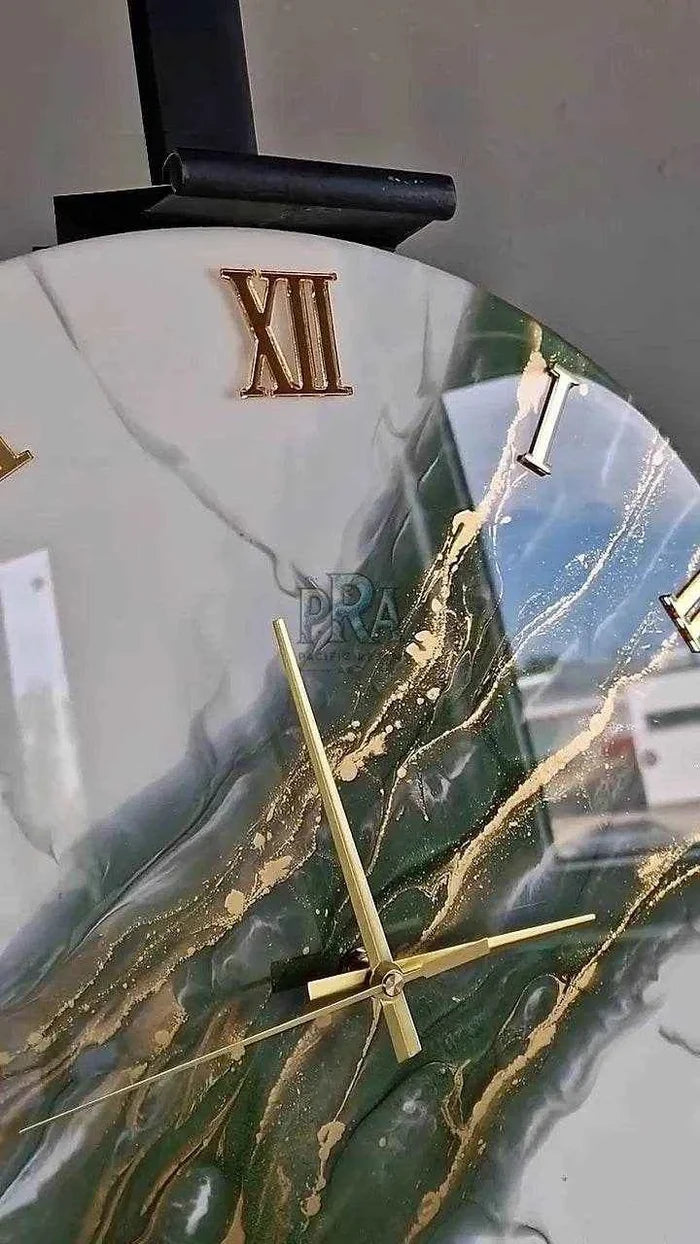 Artisan Time Luxury Resin Wall Clock | Modern Home Decor - Pacific Resin Art