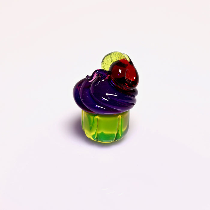 Bambi Glass Royal Jelly  & UV Citrine Cupcake Pendant
