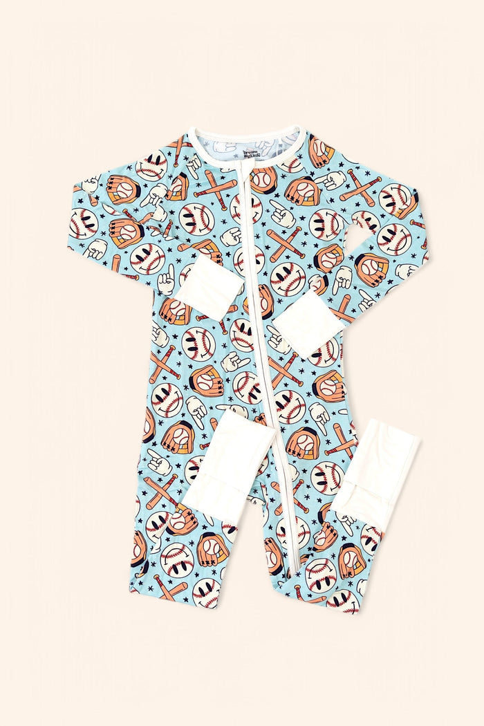 BASEBALL SMILEY DREAM ROMPER