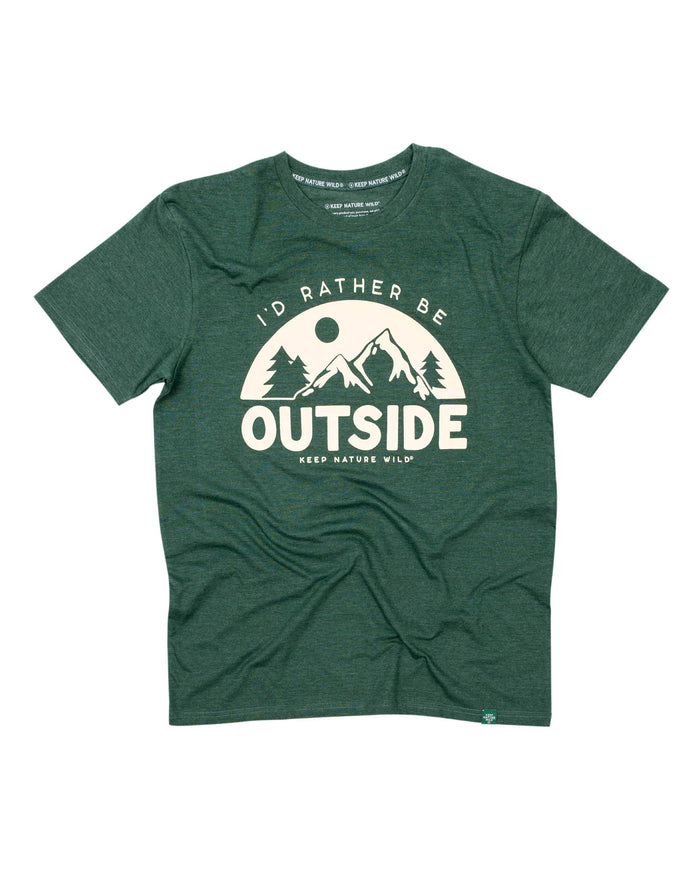 Be Outside Unisex Tee | Heather Forest