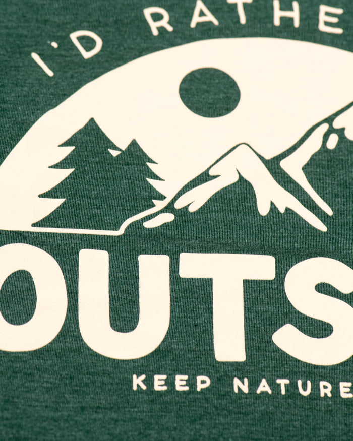 Be Outside Unisex Tee | Heather Forest