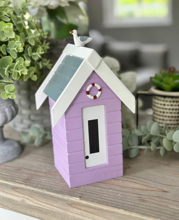 Beach Hut Money boxes with Seagull