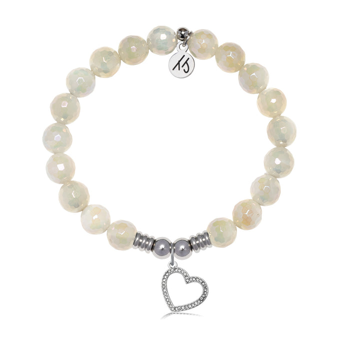 Beautiful Soul Charm with Moonstone Gemstone Bracelet