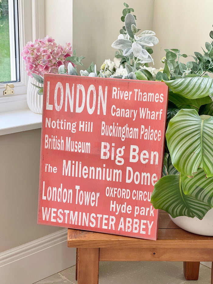 Biggie Best Canvas London Sign