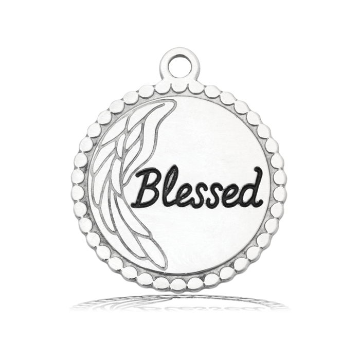 Blessed Charm with White Natural Agate Gemstone Bracelet