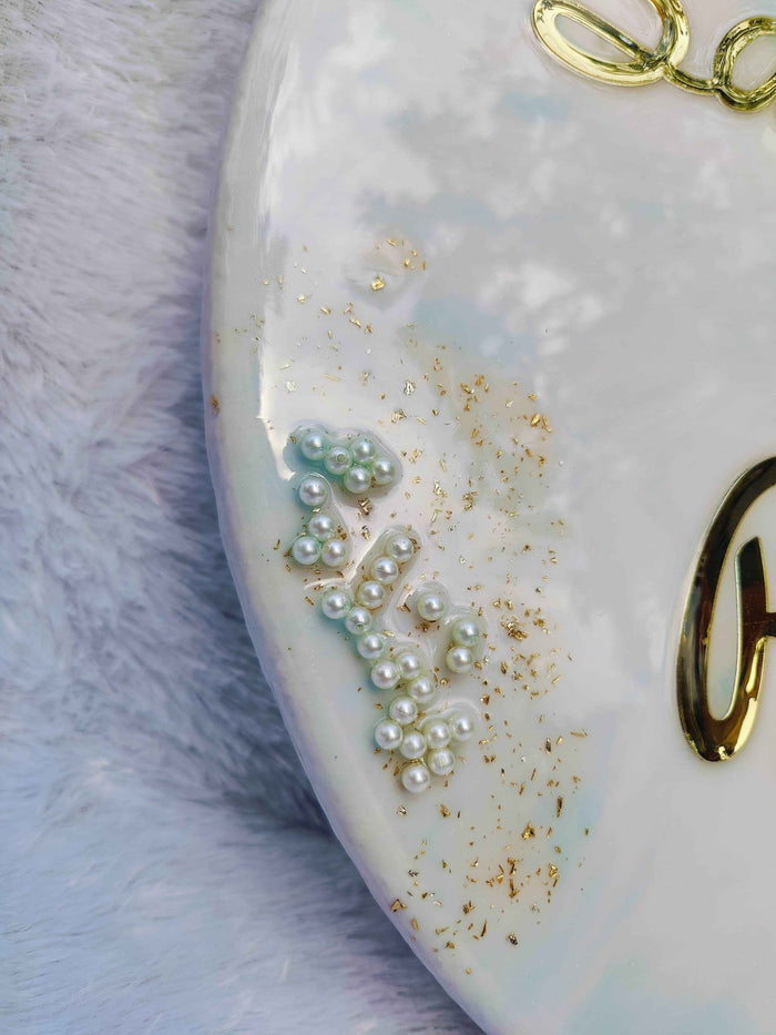 Blue Custom Resin Name Plates for Home - Pacific Resin Art