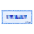 Blue Herringbone Fob