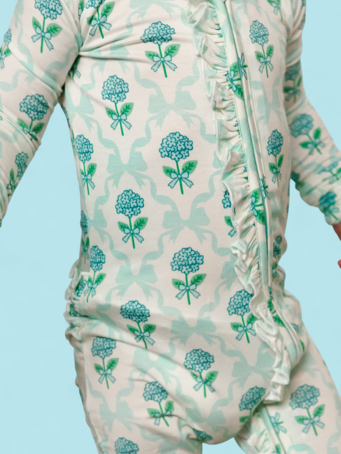 BLUE RIBBON BLOOMS DREAM RUFFLE ROMPER