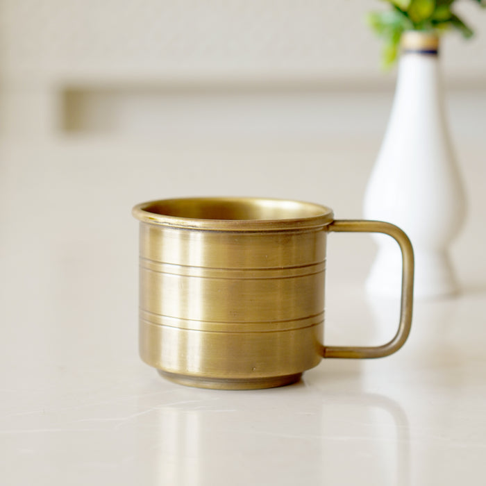 Brass Antique Coffee Cup - Brass Globe