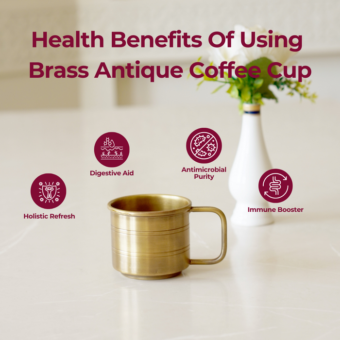 Brass Antique Coffee Cup - Brass Globe