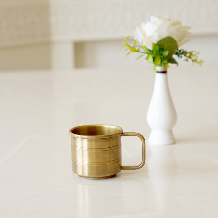 Brass Antique Coffee Cup - Brass Globe
