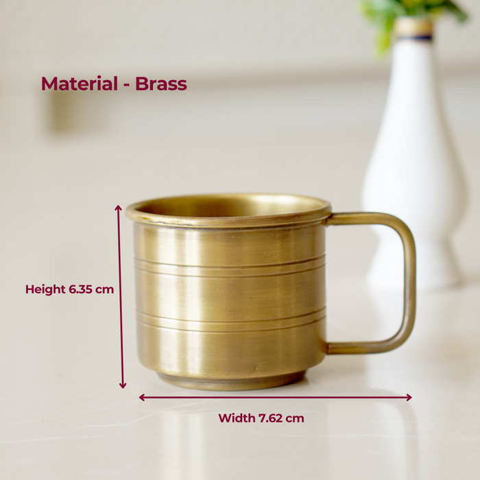 Brass Antique Coffee Cup - Brass Globe