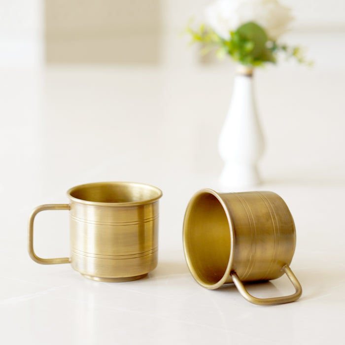 Brass Antique Coffee Cup - Brass Globe