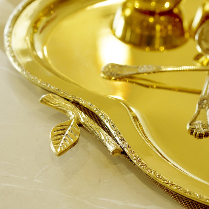 Brass apple dinner set - Brass Globe -
