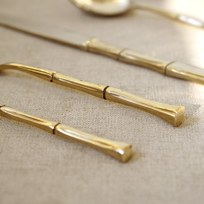 Brass Bamboo Cutlery - Brass Globe -