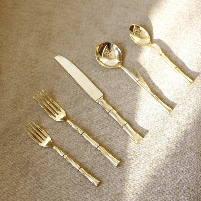Brass Bamboo Cutlery - Brass Globe -