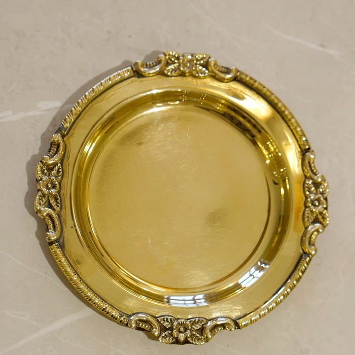 Brass Bhog 4" Plate