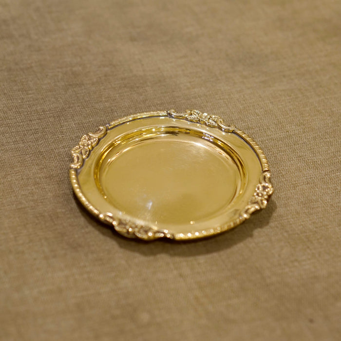 Brass Bhog 4" Plate