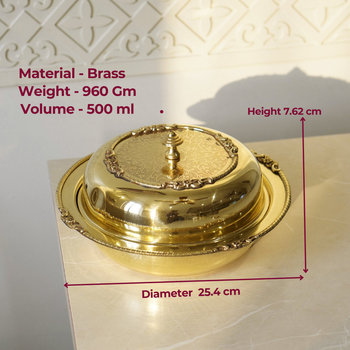 Brass Casserole / Pital Donga / Tureen - Brass Globe