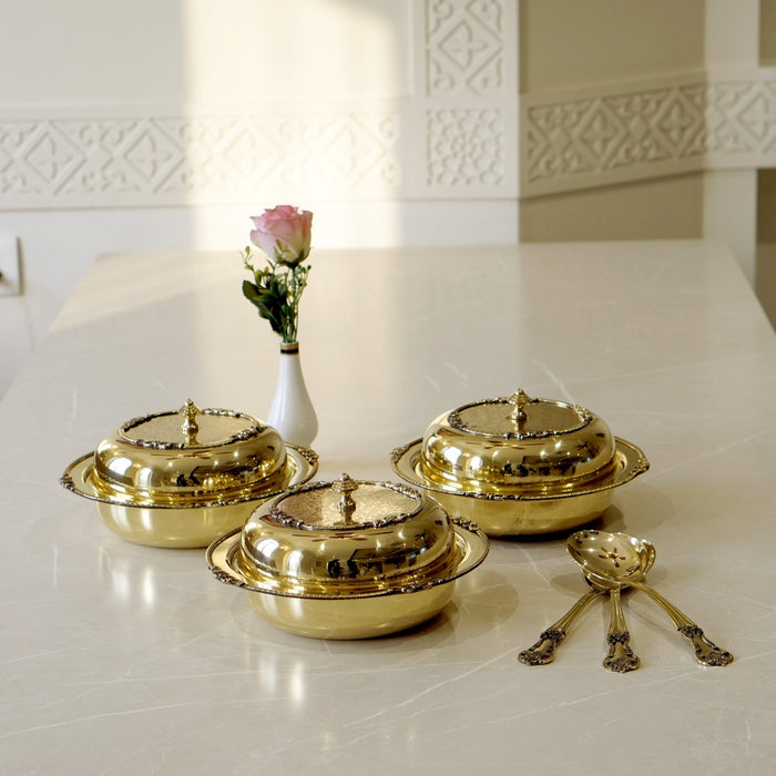 Brass Casserole / Pital Donga / Tureen - Brass Globe -