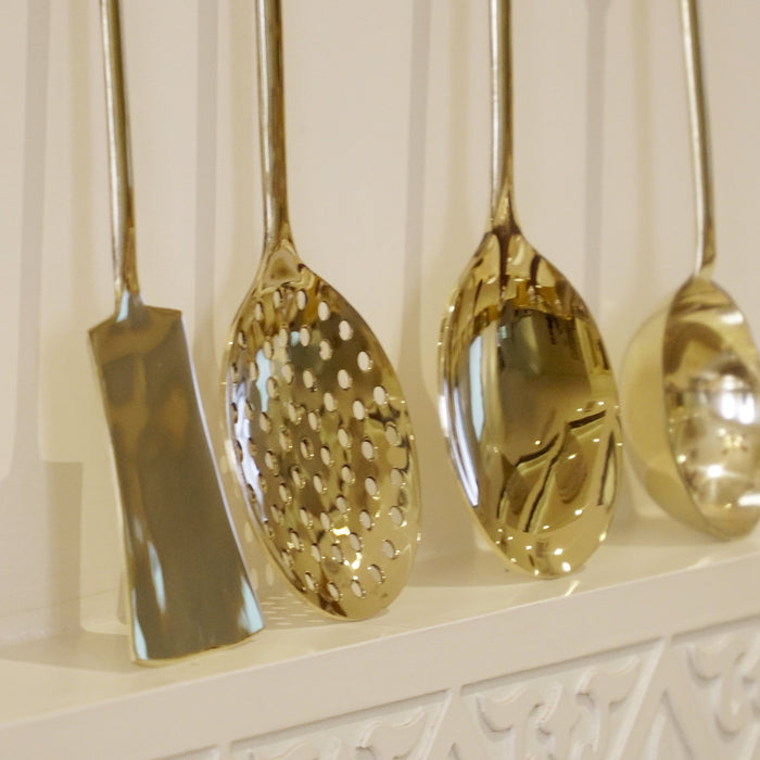 Brass Cooking Cutlery Set - Brass Globe