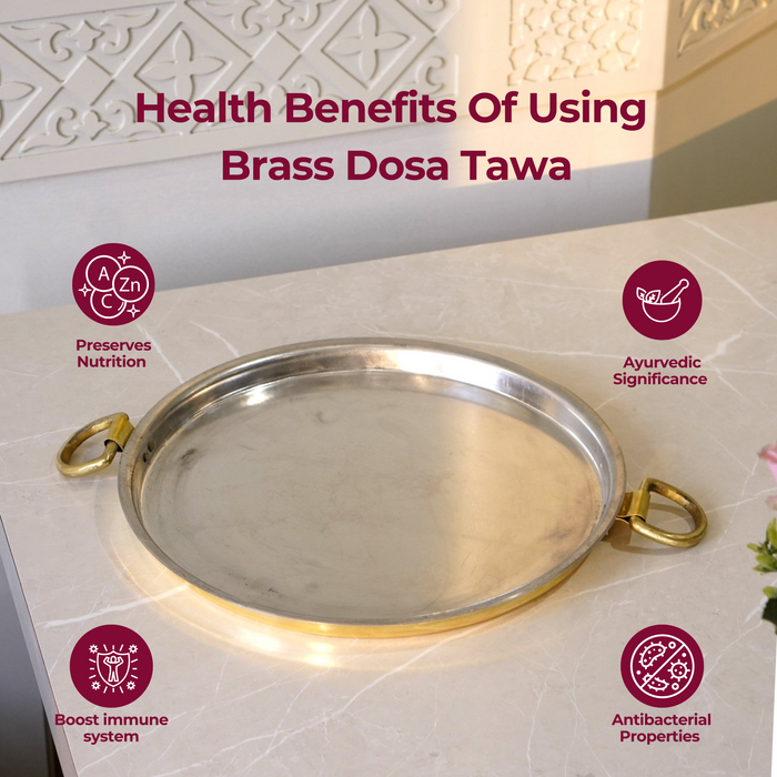 Brass Dosa Tawa - Brass Globe