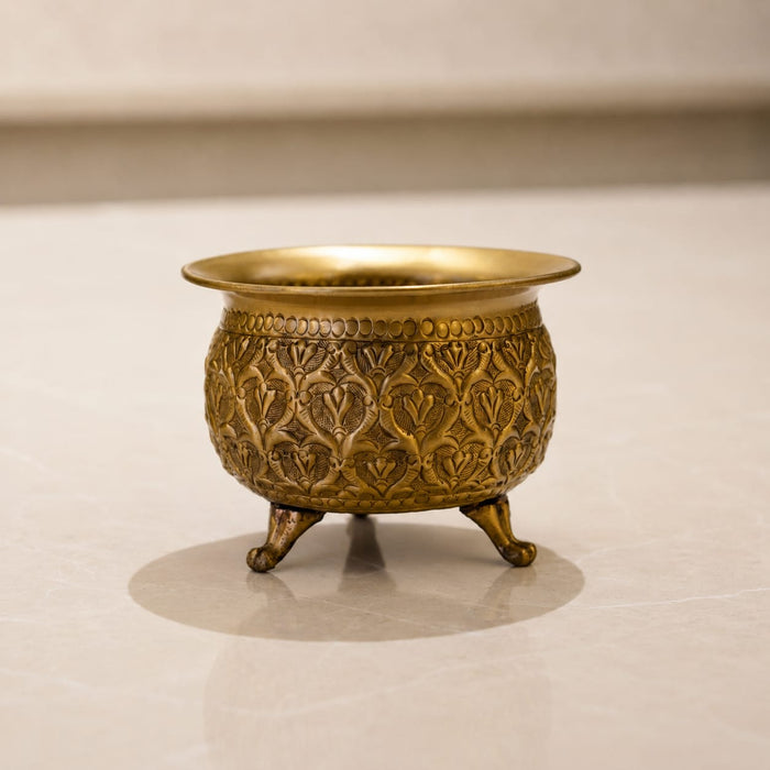 Brass Engraved Pot
