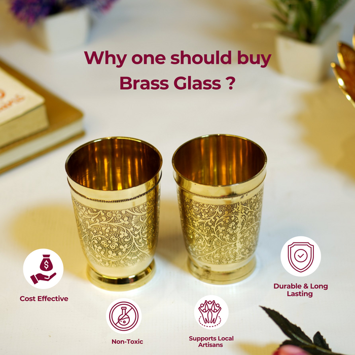 Brass Etched Glass - Brass Globe