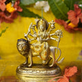Brass Goddess Durga Idol - Brass Globe -