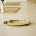 Brass Oval Serving Plate 9" - Brass Globe