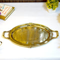 Brass Serving Tray with Handle - Brass Globe -