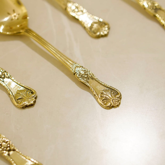 Brass Spoon Set of 6