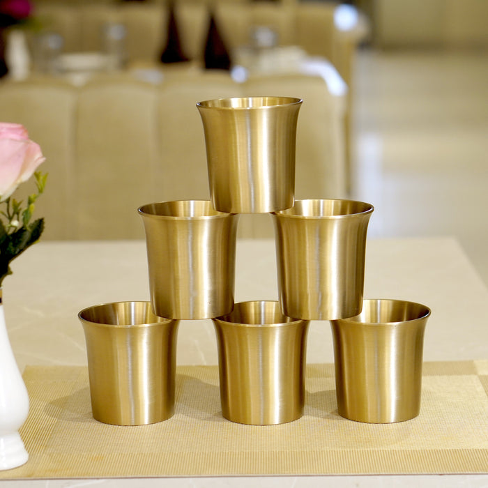 Bronze / Kansa Glasses in Glossy Finish and matte finish - Brass Globe