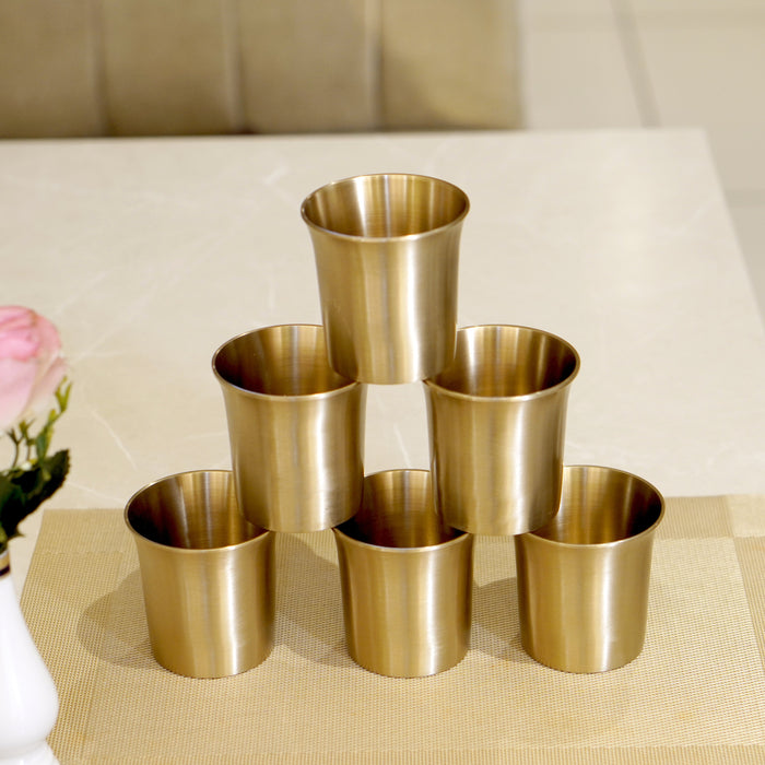 Bronze / Kansa Glasses in Glossy Finish and matte finish - Brass Globe