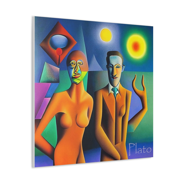 Celestial Encounter on Canvas