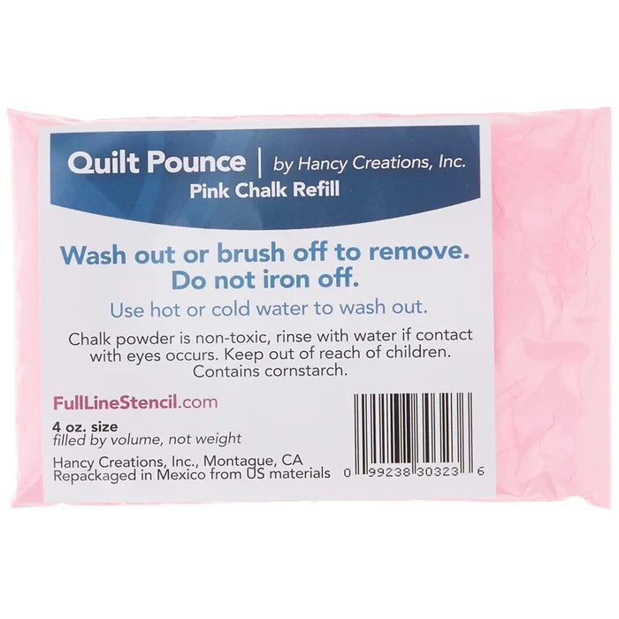 Chalk Pounce Refill Pink 4oz. - Hancy Creations Inc.